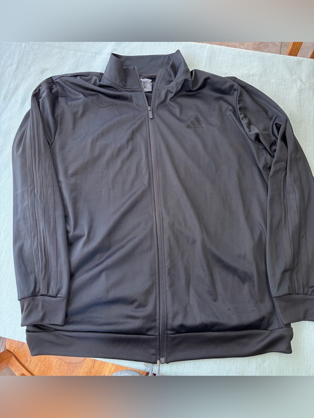 Adidas Men’s Black Full-Zip Track Jacket 2XL